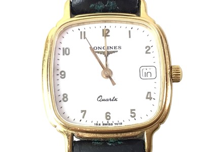 Lot 224 - LADY'S LONGINES QUARTZ WRIST WATCH