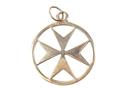 Lot 269 - MASONIC STYLE PENDANT AND NECK CHAIN