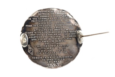 Lot 1290 - SILVER CHURCH OF SCOTLAND DISRUPTION BROOCH