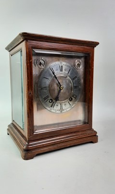Lot 305 - OAK CASED MANTEL CLOCK