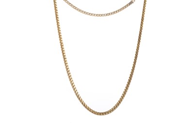 Lot 524 - GOLD HERRINGBONE CHAIN