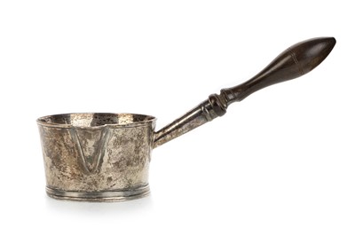 Lot 1134 - GEORGE III SILVER BRANDY WARMER