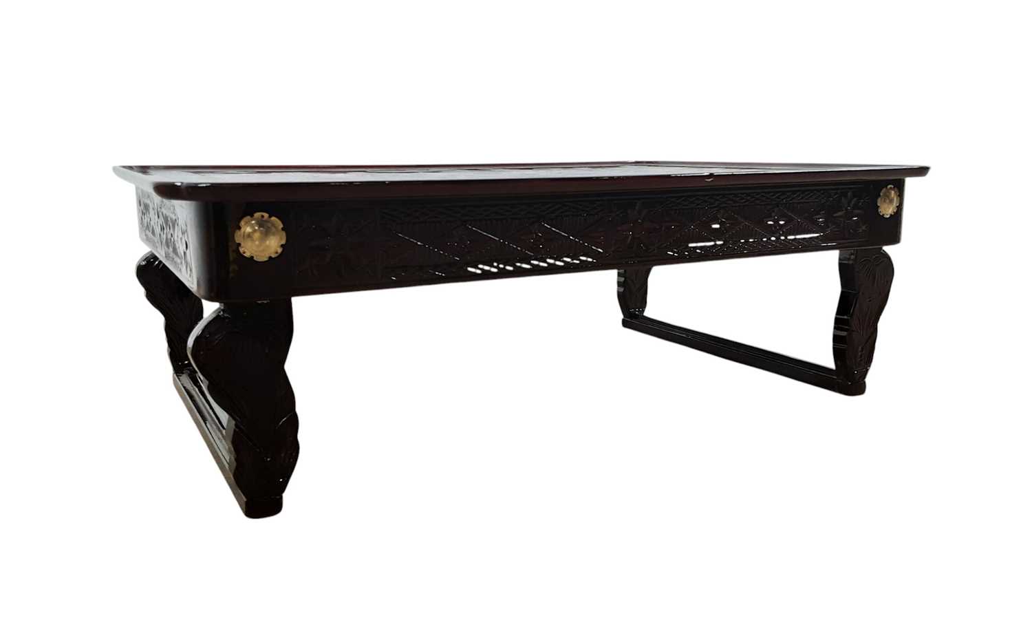 Lot 331 - KOREAN LACQUERED FOLDING LOW TABLE
