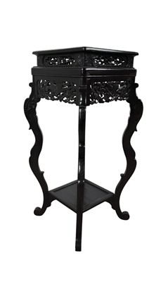 Lot 332 - DARK STAINED HARDWOOD PLANT STAND