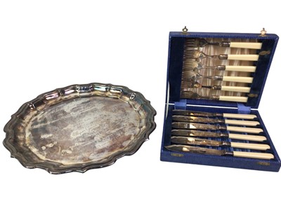 Lot 354 - GROUP OF SILVER PLATE