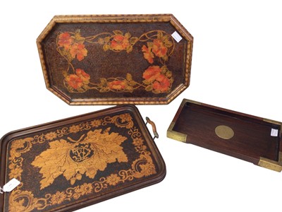 Lot 360 - THREE SERVING TRAYS