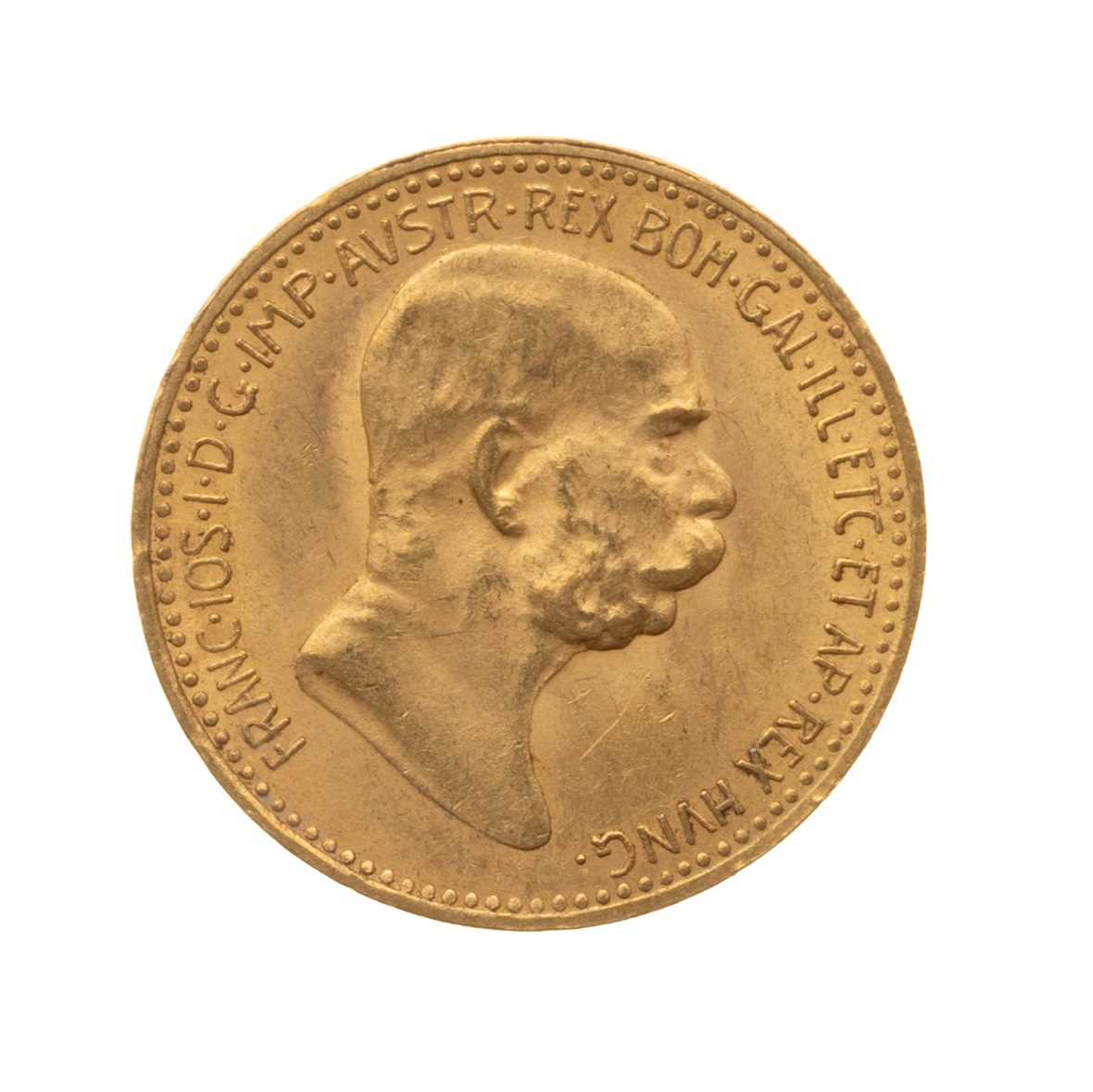 Lot 20 - GOLD AUSTRIAN 10 CORONA COIN