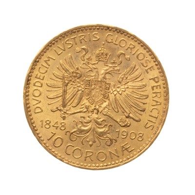 Lot 20 - GOLD AUSTRIAN 10 CORONA COIN