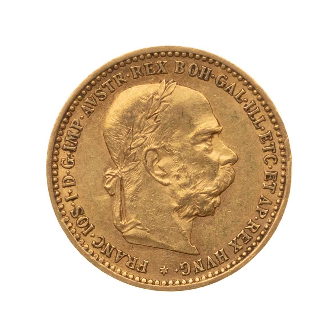 Lot 21 - GOLD AUSTRIAN 10 CORONA COIN