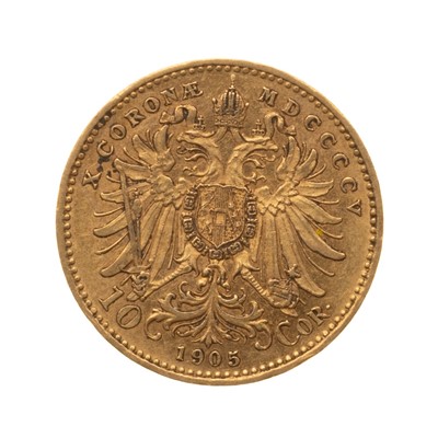 Lot 21 - GOLD AUSTRIAN 10 CORONA COIN