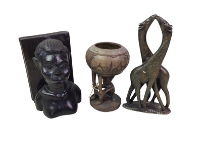 Lot 372 - COLLECTION OF AFRICAN STYLE ORNAMENTS