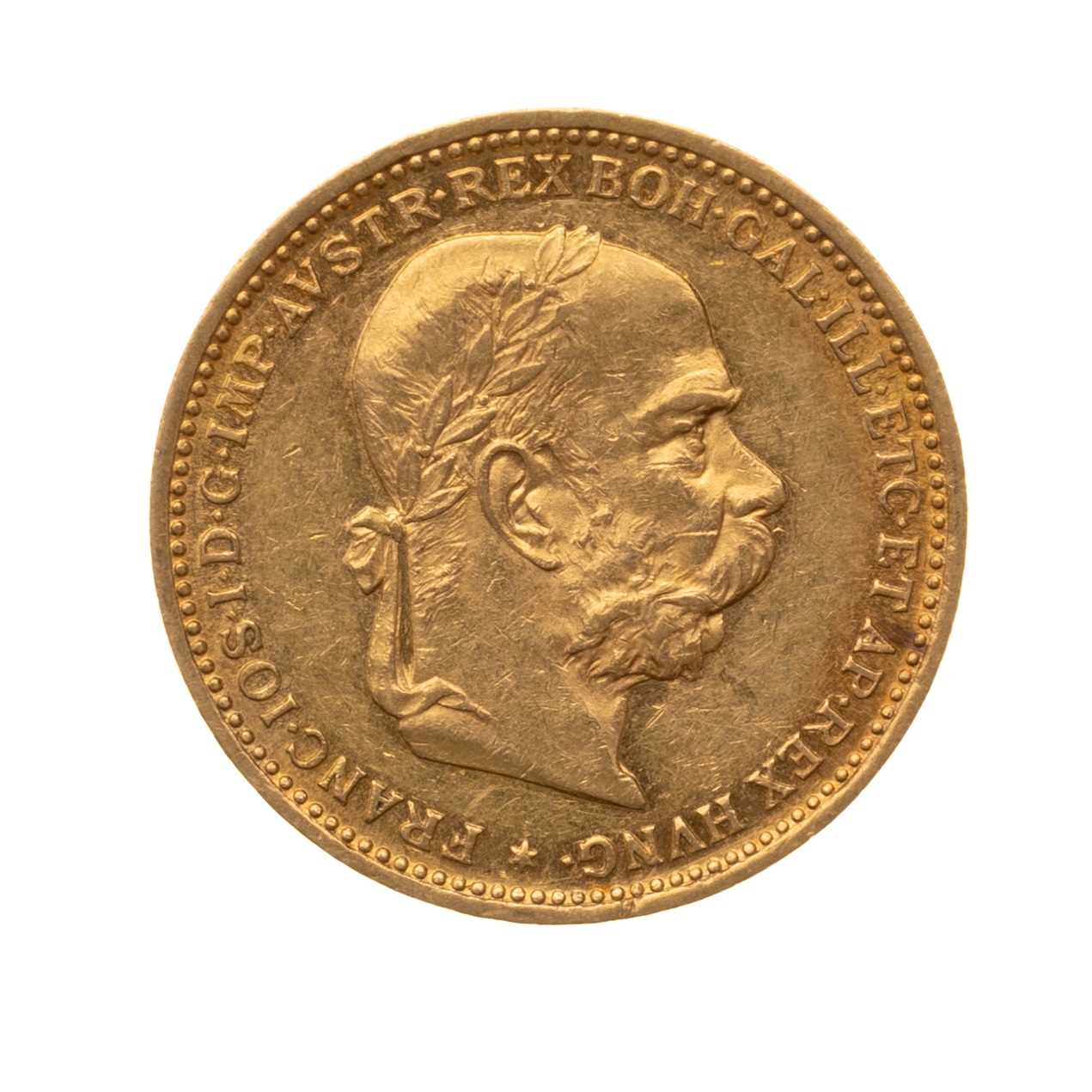 Lot 30 - GOLD AUSTRIAN 20 CORONA COIN