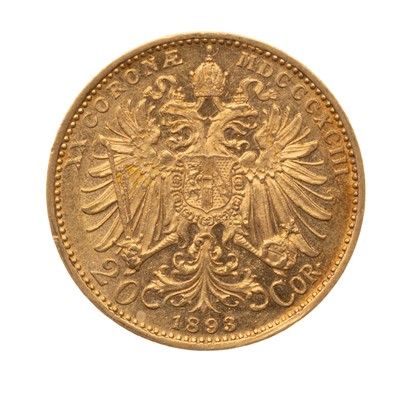 Lot 30 - GOLD AUSTRIAN 20 CORONA COIN