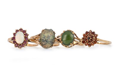 Lot 500 - FOUR DRESS RINGS