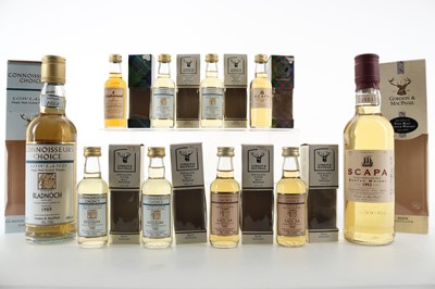 Lot 234 - 8 ASSORTED GORDON & MACPHAIL SINGLE MALT MINIATURES AND 2 HALF BOTTLES