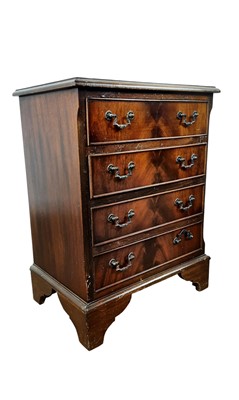 Lot 420 - TWO REPRODUCTION MAHOGANY CHEST OF DRAWERS