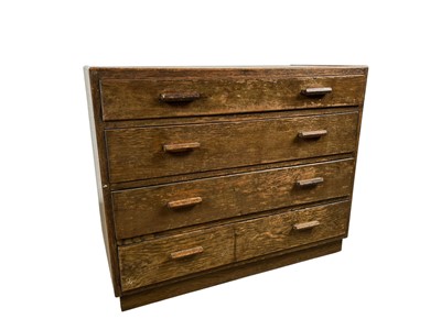 Lot 412 - OAK CHEST OF DRAWERS
