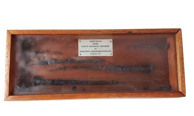 Lot 441 - PRESENTATION CASE OF ROMAN NAILS