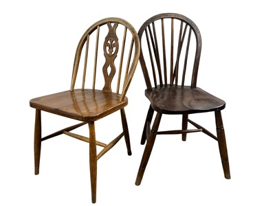 Lot 435 - PAIR OF VICTORIAN MAHOGANY DINING CHAIRS