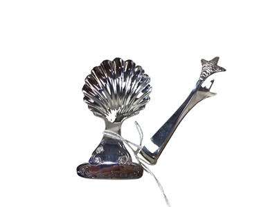 Lot 409 - SILVER CADDY SPOON