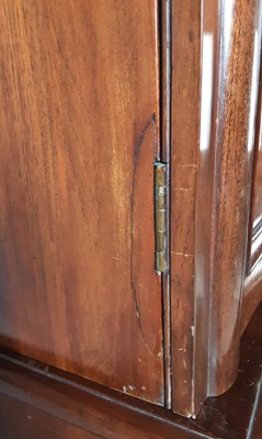Lot 1295 - MAHOGANY SECRETAIRE CUPBOARD