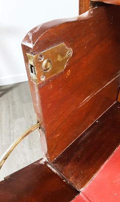 Lot 1295 - MAHOGANY SECRETAIRE CUPBOARD