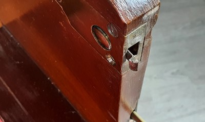 Lot 1295 - MAHOGANY SECRETAIRE CUPBOARD