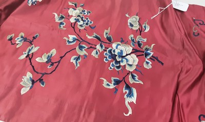 Lot 472 - CHINESE FABRIC PANEL