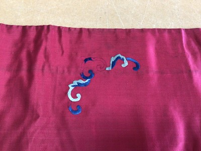 Lot 472 - CHINESE FABRIC PANEL