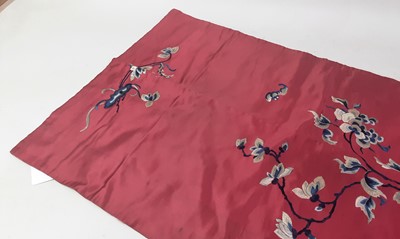 Lot 472 - CHINESE FABRIC PANEL