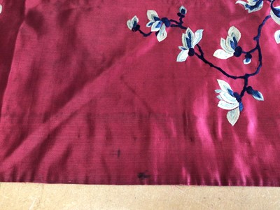 Lot 472 - CHINESE FABRIC PANEL