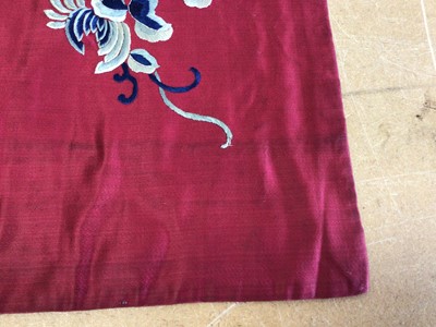 Lot 472 - CHINESE FABRIC PANEL