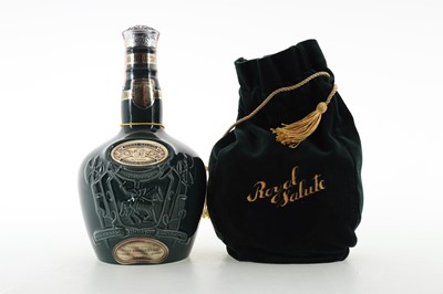 Lot 261 - CHIVAS ROYAL SALUTE 21 YEAR OLD EMERALD DECANTER 75CL