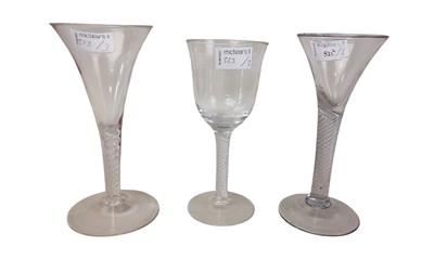 Lot 386 - THREE WINE GLASSES