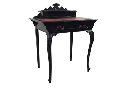 Lot 503 - EBONISED WRITING DESK