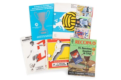 Lot 1729 - BARCELONA INTEREST, FIVE FOOTBALL PROGRAMMES