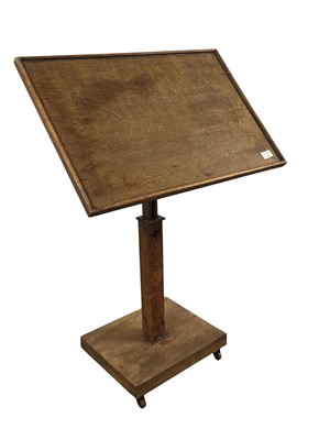 Lot 512 - OAK ADJUSTABLE READING TABLE