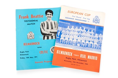 Lot 1732 - KILMARNOCK F. C., TWO FOOTBALL PROGRAMMES