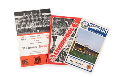 Lot 1733 - LIVERPOOL F. C., TWO EUROPEAN FOOTBALL PROGRAMMES
