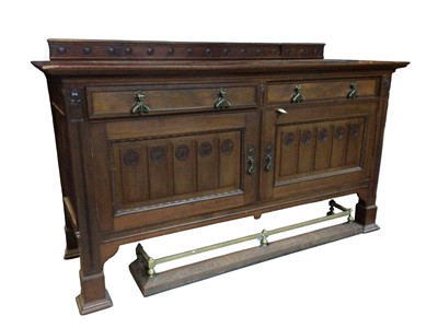 Lot 514 - ART NOUVEAU MAHOGANY SIDEBOARD