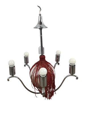 Lot 571 - ART DECO STYLE FIVE BRANCH LIGHT FITTING