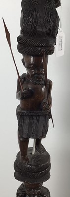 Lot 1661 - AFRICAN STYLE TRIBAL FLOOR LAMP