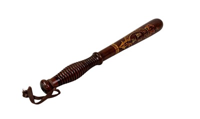 Lot 576 - CITY OF ABERDEEN SPECIAL CONSTABLES WOODEN TRUNCHEON