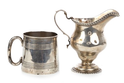 Lot 787 - SILVER CREAM JUG