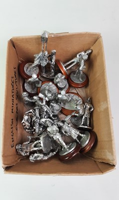 Lot 477 - ENGLISH MINIATURES FINE ART PEWTER FIGURES