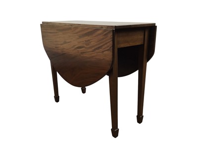 Lot 316 - MAHOGANY DROP LEAF TABLE