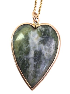 Lot 589 - HEART SHAPED PENDANT