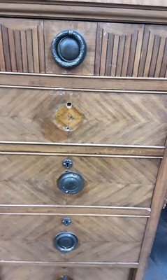 Lot 520 - EDWARDIAN SATINWOOD PRINCESS WARDROBE