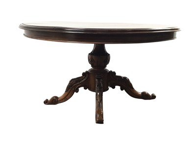 Lot 537 - VICTORIAN MAHOGANY CIRCULAR BREAKFAST TABLE