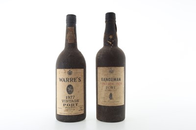 Lot 260 - WARRE'S 1977 VINTAGE AND SANDEMAN 1970 VINTAGE